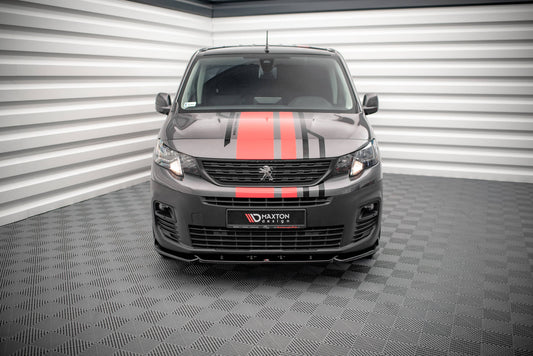 Front Ansatz für Peugeot Partner Mk3 schwarz matt