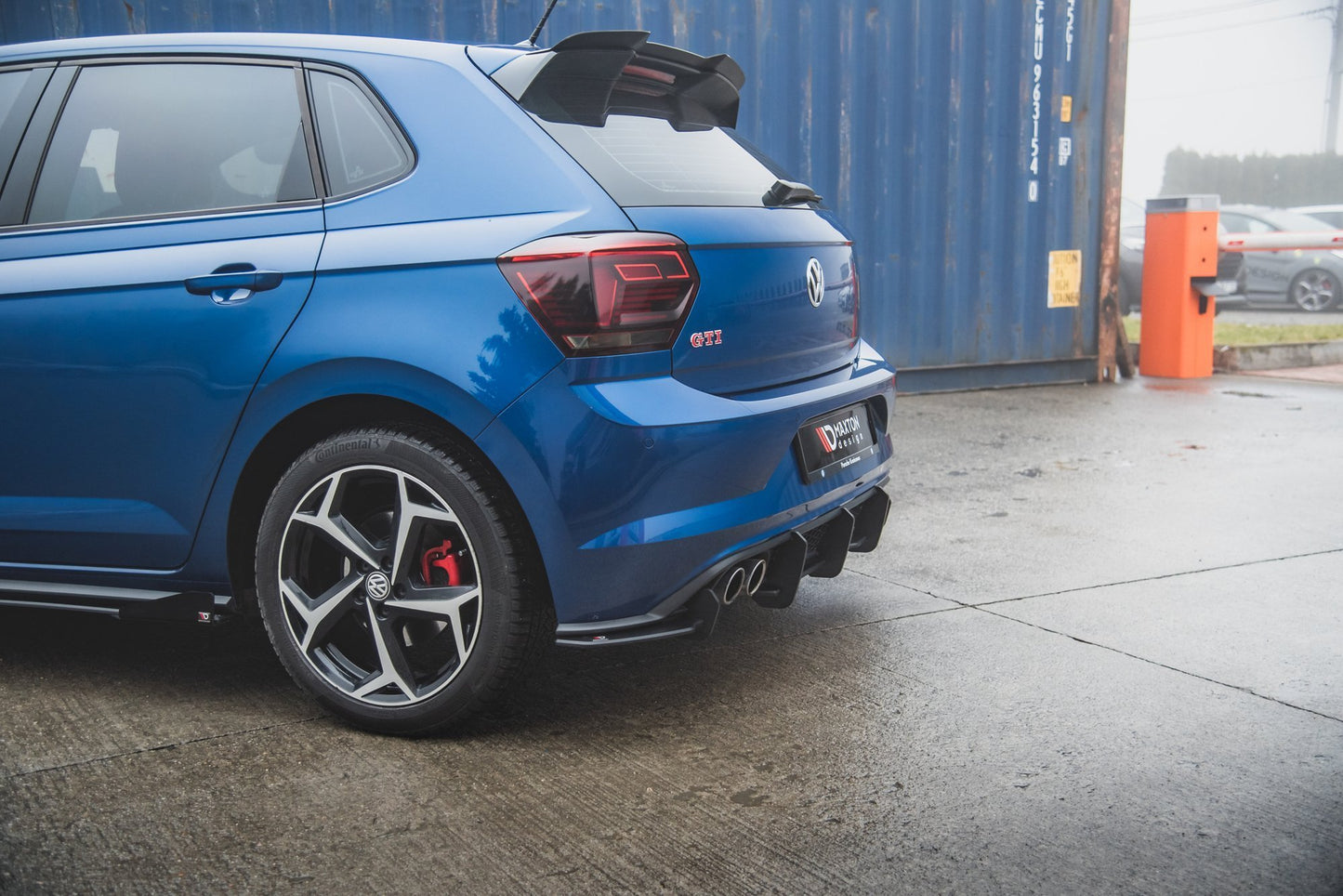 Robuste Racing Diffusor Heck Ansatz für Volkswagen Polo GTI Mk6