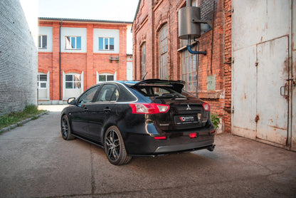 Seitenschweller Ansatz für Mitsubishi Lancer Mk8 schwarz matt