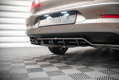 Mittlerer Diffusor Heck Ansatz DTM Look für Volkswagen Passat CC schwarz matt