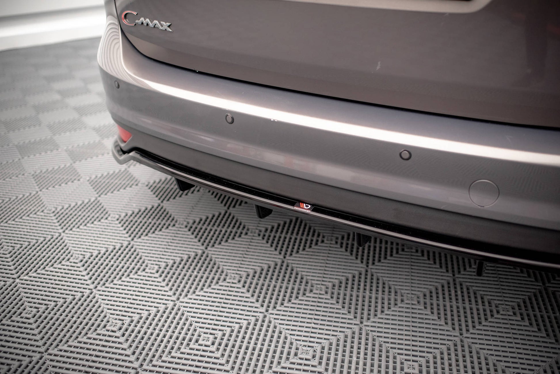 Mittlerer Diffusor Heck Ansatz DTM Look für Ford C-Max Mk2 Carbon Look