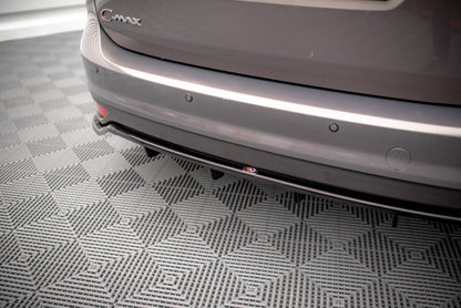 Mittlerer Diffusor Heck Ansatz DTM Look für Ford C-Max Mk2 Carbon Look