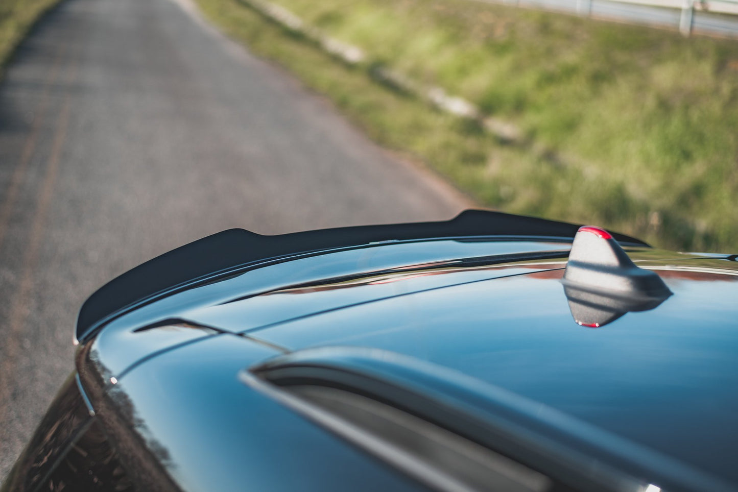 Spoiler CAP für Mini Countryman Mk2 F60 JCW schwarz matt