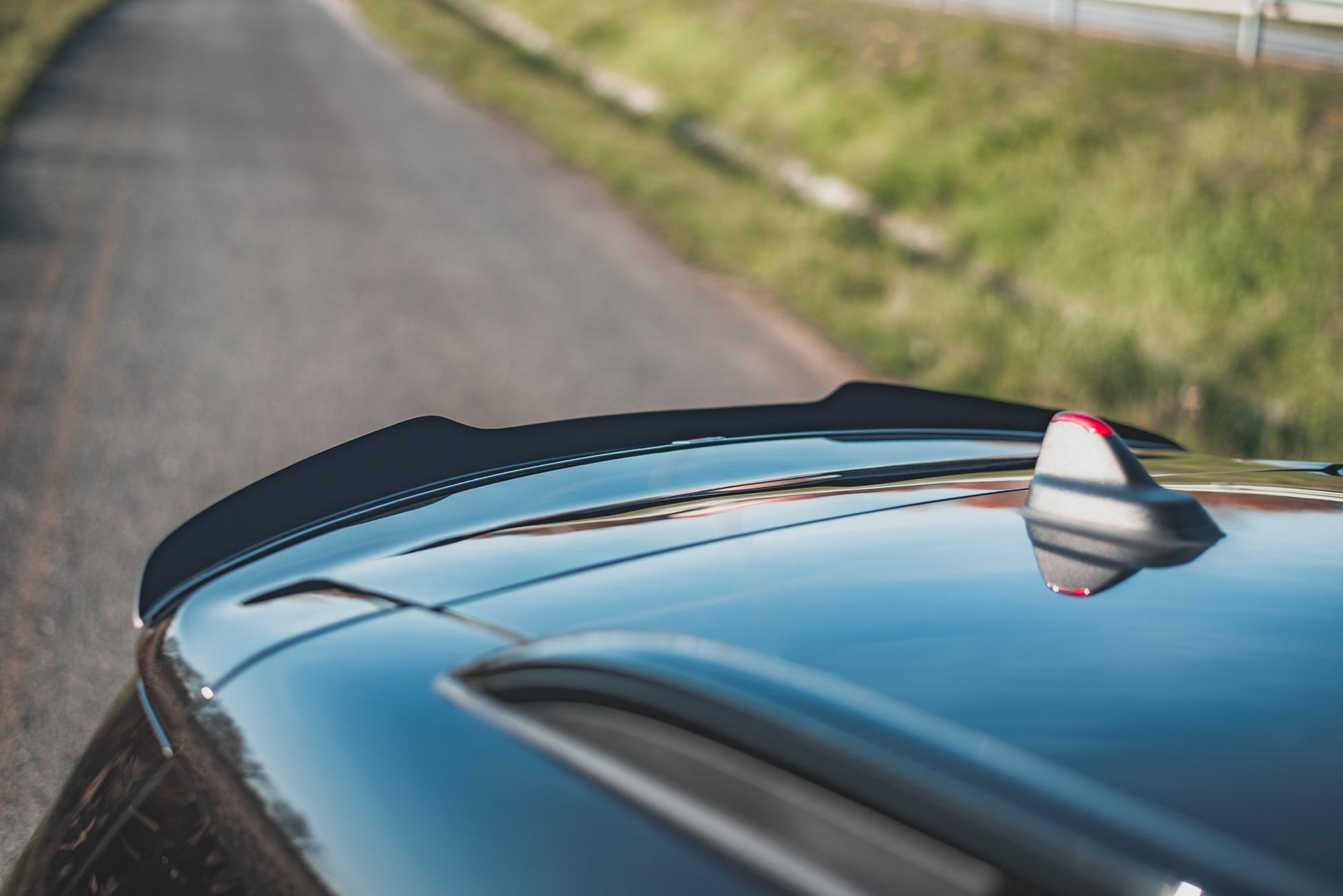 Spoiler CAP für Mini Countryman Mk2 F60 JCW schwarz matt