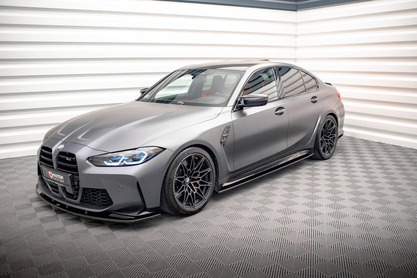Seitenschweller Ansatz für V.1 für BMW M3 G80 Carbon Look