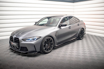 Seitenschweller Ansatz für V.1 für BMW M3 G80 Carbon Look
