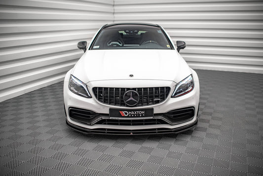 Front Ansatz V.1 für Mercedes-AMG C63 Coupe C205 Facelift schwarz matt