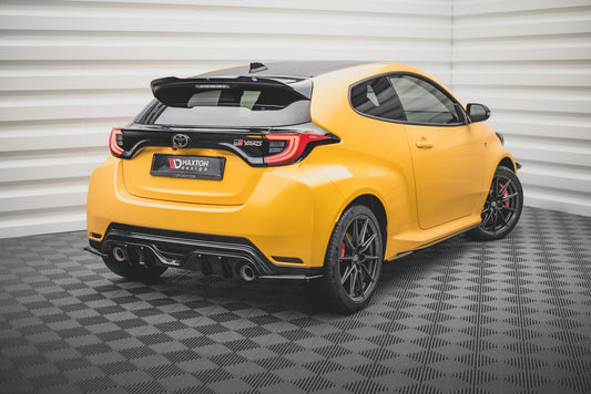 Heck Ansatz Flaps Diffusor V.3 für Toyota GR Yaris Mk4 Carbon Look