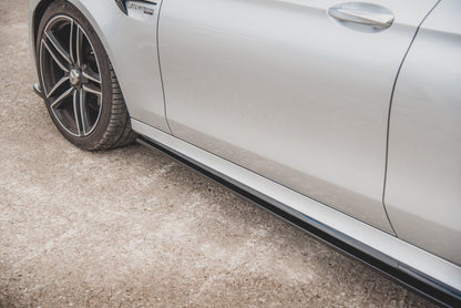 Seitenschweller Ansatz für Mercedes-Benz E63 AMG Kombi/Limousine S213/W213 Carbon Look