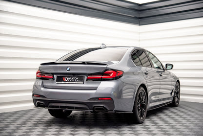 Spoiler CAP für BMW 5er G30 Facelift M-Paket schwarz Hochglanz