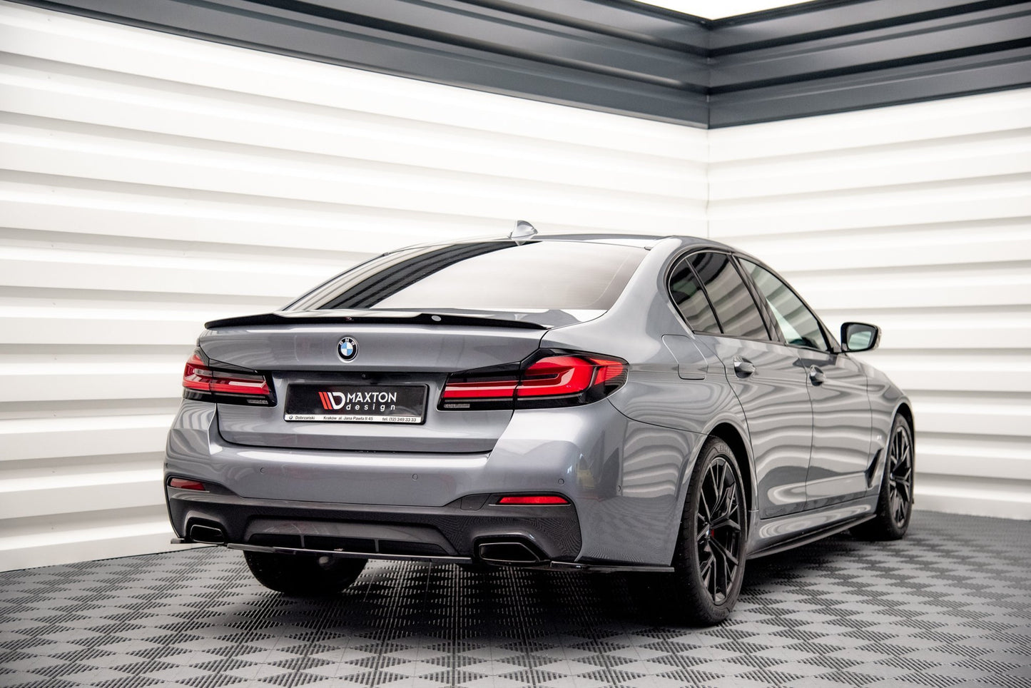 Spoiler CAP für BMW 5er G30 Facelift M-Paket schwarz matt