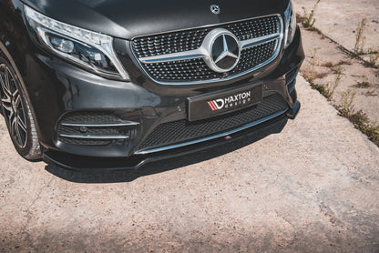 Front Ansatz V.4 für Mercedes-Benz V-Klasse AMG-Line W447 Facelift schwarz matt