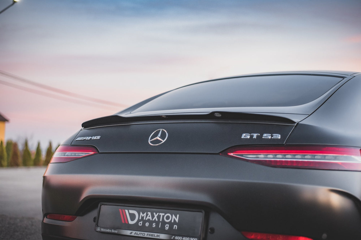 Spoiler CAP für Mercedes-AMG GT 53 4 Door-Coupe schwarz Hochglanz