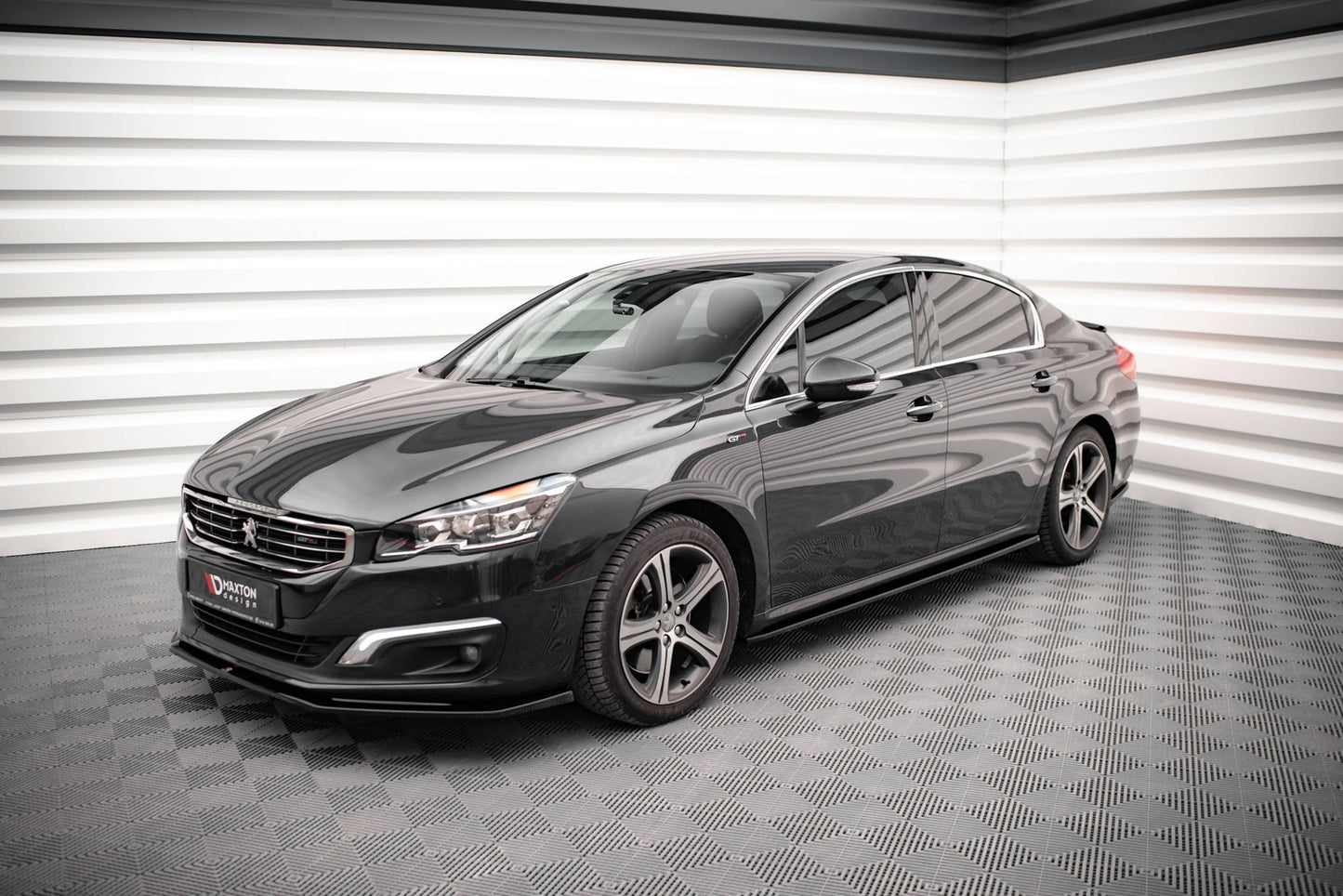 Seitenschweller Ansatz für Peugeot 508 GT Mk1 Facelift schwarz matt