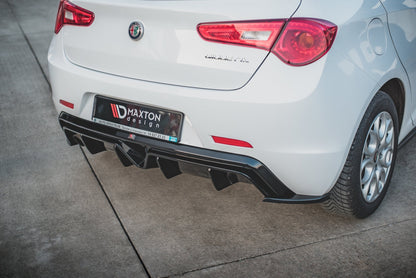Heck Ansatz Flaps Diffusor V.3 für Alfa Romeo Giulietta Facelift schwarz matt