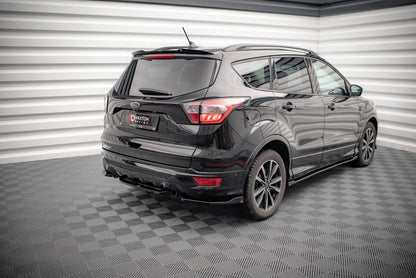 Mittlerer Diffusor Heck Ansatz für Ford Escape ST-Line Mk3 Carbon Look