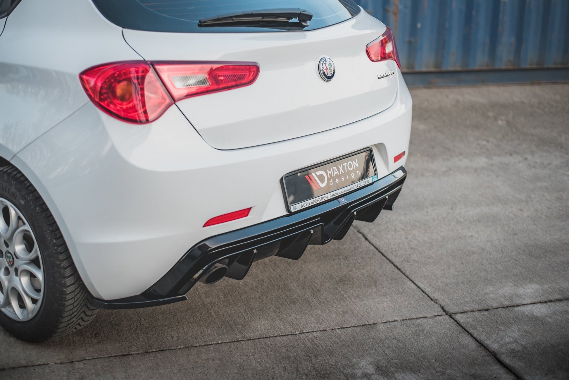 Diffusor Heck Ansatz für Alfa Romeo Giulietta Facelift (Einzelauspuffversion)