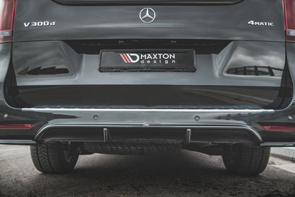 Diffusor Heck Ansatz für Mercedes-Benz V-Klasse AMG-Line W447 Facelift Carbon Look