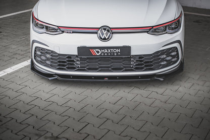 Front Ansatz +Flaps für V.2 Volkswagen Golf 8 GTI