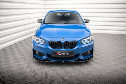 Front Ansatz V.1 für BMW 2 M-Paket F22 schwarz Hochglanz