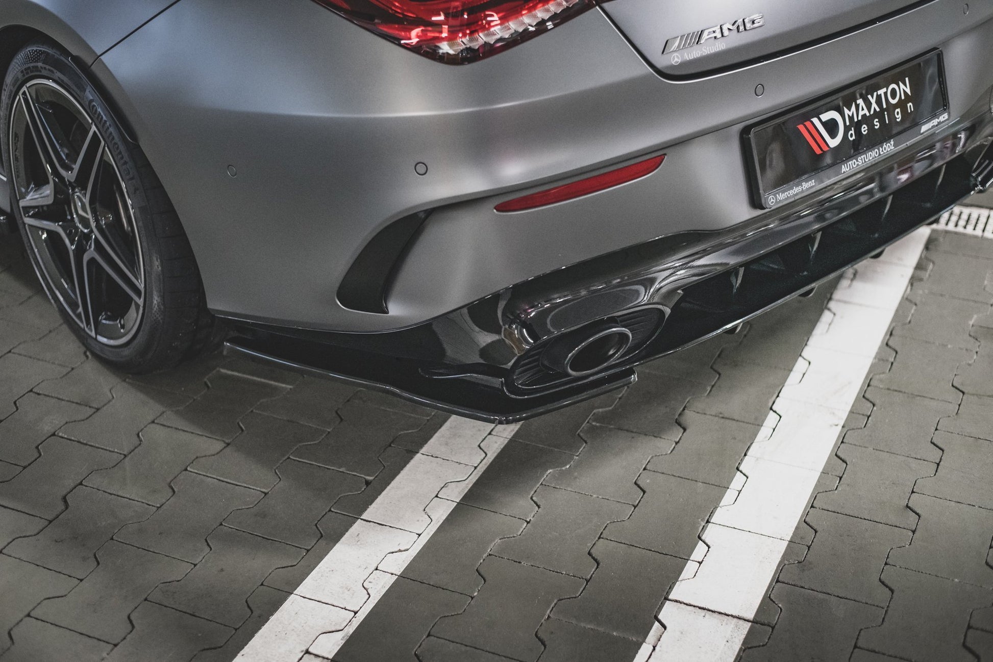 Heck Ansatz Flaps Diffusor für Mercedes-AMG CLA 35 Aero / 45 Aero C118 Carbon Look