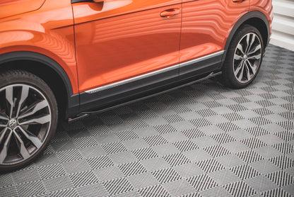 Seitenschweller Ansatz für Volkswagen T-Roc Mk1 schwarz matt