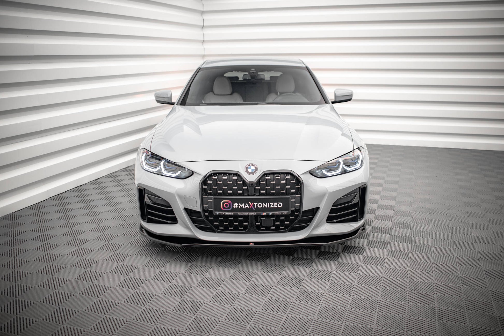 Front Ansatz V.1 für BMW 4er Gran Coupe M-Paket G26 schwarz matt