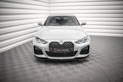 Front Ansatz V.1 für BMW 4er Gran Coupe M-Paket G26 schwarz matt