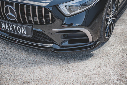 Front Ansatz V.1 für Mercedes-Benz CLS AMG-Line / 53AMG C257 Carbon Look