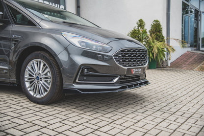 Front Ansatz für Ford S-Max Mk2 Facelift schwarz Hochglanz