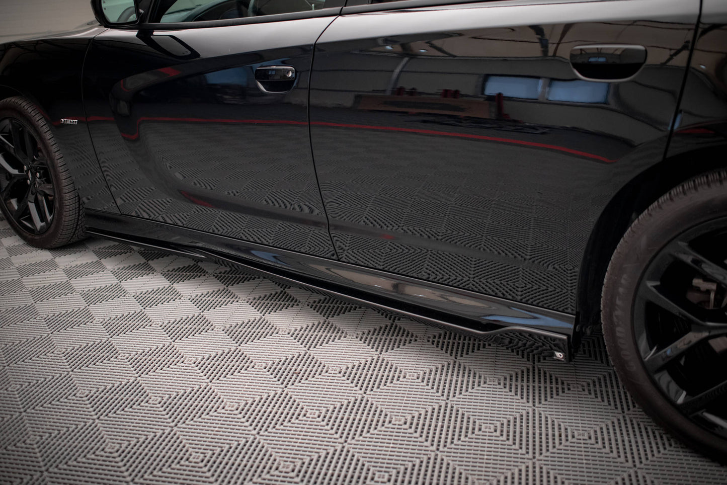 Seitenschweller Ansatz für Dodge Charger SRT Mk7 Facelift Carbon Look