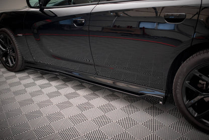 Seitenschweller Ansatz für Dodge Charger SRT Mk7 Facelift Carbon Look