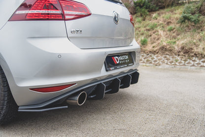 Robuste Racing Heck Ansatz Flaps Diffusor für L + R V.2 VW Golf 7 GTI