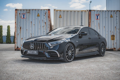 Seitenschweller Ansatz für Mercedes-Benz CLS AMG-Line / 53AMG C257 schwarz matt