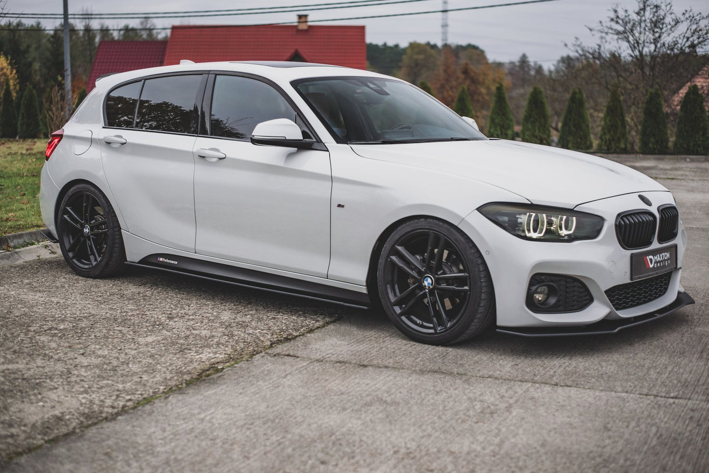Robuste Racing Seitenschweller Ansatz für für V.2 BMW 1er F20 M135i / M140i / M-Paket