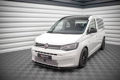 Front Ansatz V.2 für Volkswagen Caddy Mk5 schwarz Hochglanz
