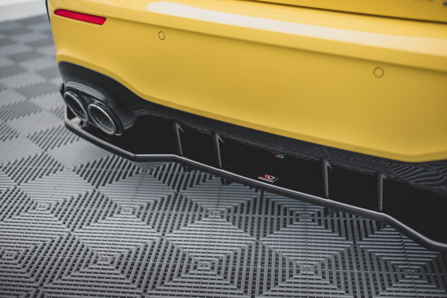 Mittlerer Diffusor Heck Ansatz +Flaps für Mercedes-AMG A45 S