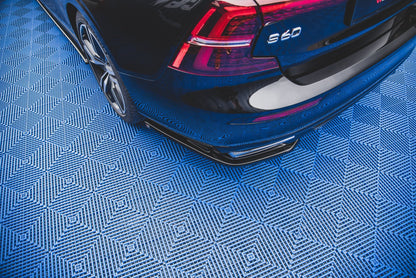 Heck Ansatz Flaps Diffusor für Volvo S60/V60 R-Design Mk3 Carbon Look