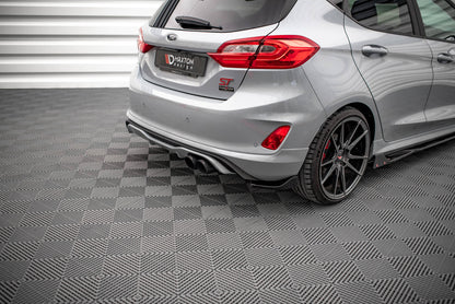 Heck Ansatz Flaps Diffusor V.1 für Ford Fiesta ST Mk8 schwarz matt
