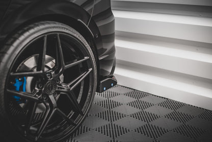 Heck Ansatz Flaps Diffusor +Flaps für V.2 Volkswagen Golf R Mk8