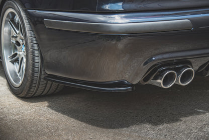 Heck Ansatz Flaps Diffusor für BMW M5 E39 Carbon Look