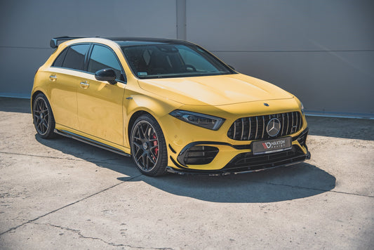 Front Ansatz V.2 für Mercedes-AMG A 45 S W177 schwarz Hochglanz