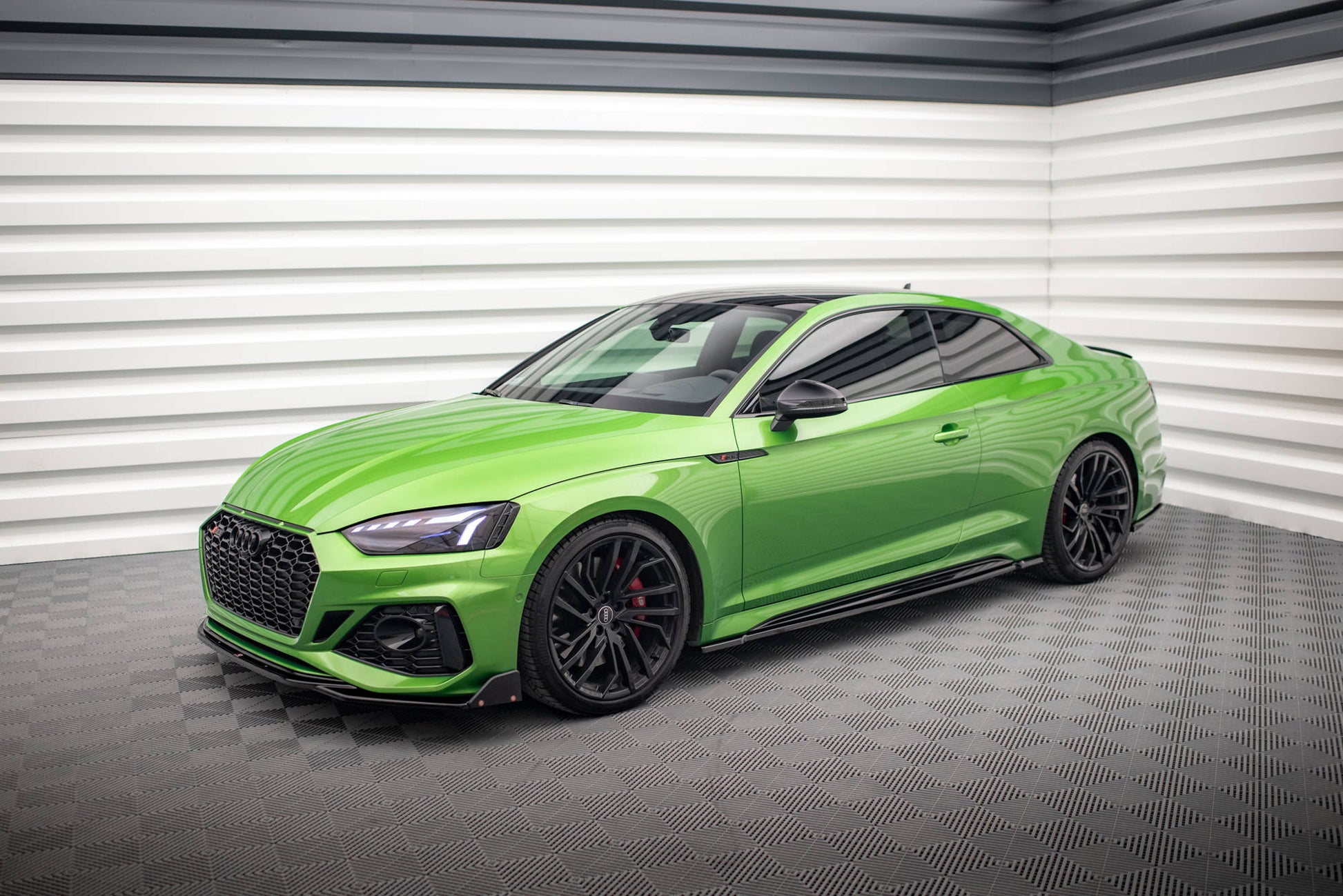Seitenschweller Ansatz für Audi RS5 Coupe F5 Facelift Carbon Look