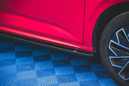 Seitenschweller Ansatz für Skoda Kamiq schwarz matt