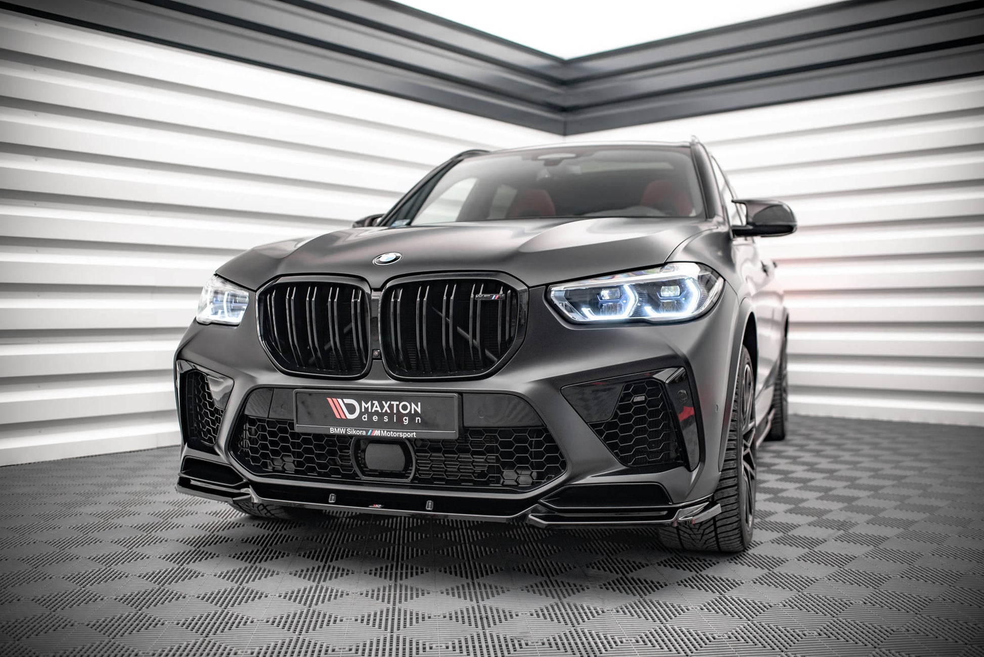 Front Ansatz V.2 für BMW  X5M F95 schwarz matt