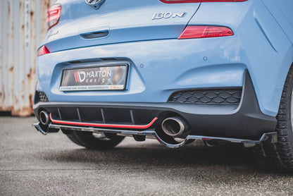Mittlerer Diffusor Heck Ansatz DTM Look für Hyundai I30 N Mk3 Hatchback Carbon Look