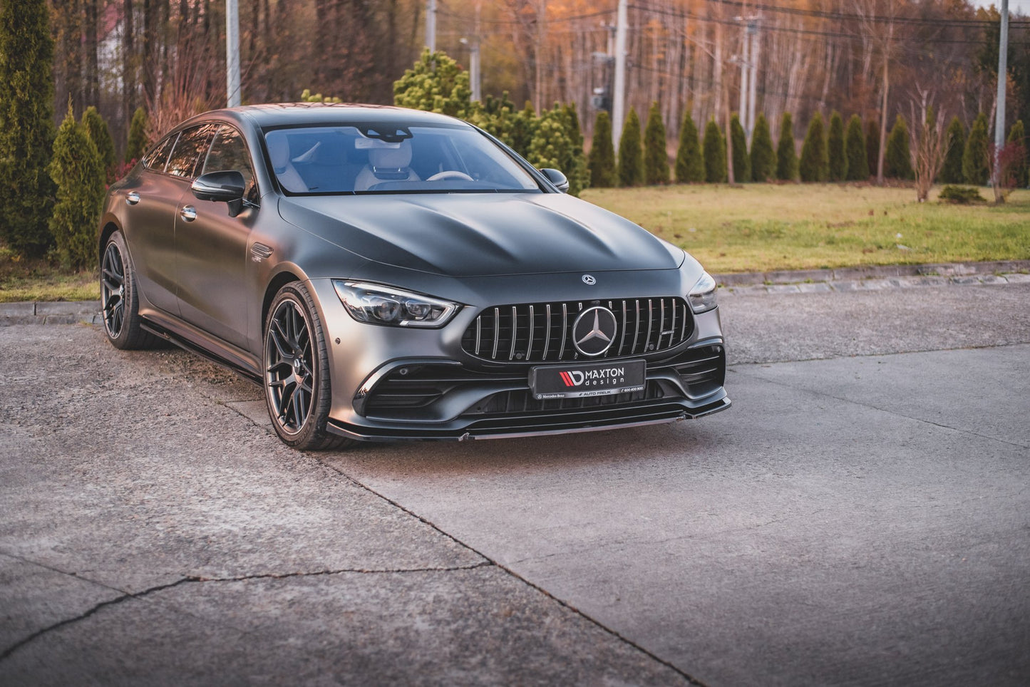 Front Ansatz V.2 für Mercedes-AMG GT 53 4-Door Coupe Carbon Look