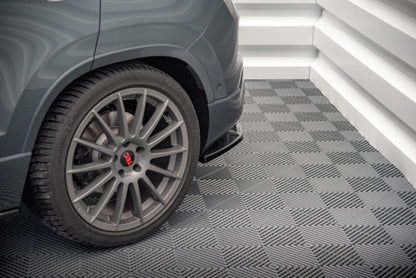 Heck Ansatz Flaps Diffusor für Cupra Ateca Carbon Look