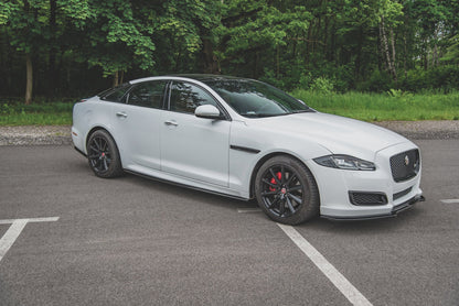 Seitenschweller Ansatz für Jaguar XJ X351 schwarz matt