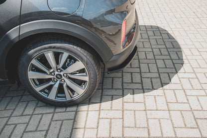 Mittlerer Diffusor Heck Ansatz für Ford Puma Carbon Look